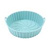 Bandeja para hornear de silicona redonda para freidora de aire Olla de silicona para freidora de aire Esterilla especial para hornear para horno