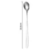 Cuchara de acero inoxidable 1010 cuchara mezcladora de mango largo cuchara para hielo cuchara para café cuchara para niños de mango largo cuchara cuchara cuchara cuchara