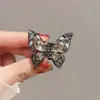 Pinza Mariposa Estéreo Suave Retro Tocado de Hada Pasador Elegante Pasador de Gama Alta Pasador Pequeño para el Cabello