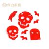 Calcomanías de Gel para Ventana de Halloween Juguetes para Niños Gel Suministros para Vacaciones Calcomanías para Refrigerador Pared Lisa