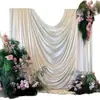 Proveedores de Bodas Suministran Tela de Seda de Hielo Perlada para Decoración de Salones de Bodas, Cortinas Base, Fondos de Ceremonias de Fiesta y Materiales de Tela de Seda de Hielo