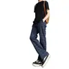 Calça masculina xadrez azul cleanfit de verão fina esportiva marca trendy americana versátil casual perna reta