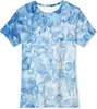 Al por mayor Transfronterizo Europeo y Americano Más Vendido Impresión Digital 3D Hielo Fresco Cubo Efecto Tridimensional Infantil Verano Casual Camiseta de Manga Corta