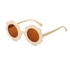 2022 transfronterizo colorido primavera nuevo marco nueva tendencia japonesa y coreana fiesta girasol gafas de sol para niños