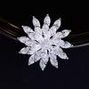 Estilo coreano nova moda giratória broche de zircão criativo boch rotativo pino acessórios Corsage Mulheres