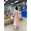 Vestido de Otoño Estilo Francés para Mujer Tallas Grandes Ligeramente Maduro Elegante Exquisito Falda de Hada Temperamento Falda Larga Línea A