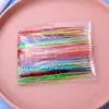 [Mayoreo] Tenedor de Fruta Desechable Empaquetado Individualmente Plástico Transparente Palillo de Fruta Inserto para Fruta Tenedor Pequeño Comercial para Pastel