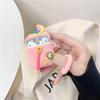 Funda protectora para Airpods con diseño de oso para auriculares inalámbricos Bluetooth de Apple, funda de silicona con dibujos animados, funda aplicable
