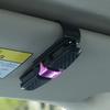 Montura de gafas de fibra de carbono Shunwei para coche, clip para gafas de sol, clip para tarjetas, clip para billetes, suministros para coche SD-1305