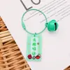 Llavero de Letra Acrílica Estilo Ins, Decoración de Funda de Teléfono de Bolsa con Corazón Femenino, Pequeño Regalo Colgante con Texto Creativo