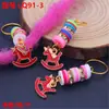 Peluca Rastas Pasador Diadema Niñas Accesorios para el Cabello Trenzados Aleación Goteo de Aceite Colgante de Carrusel Colgante