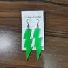 Venta caliente moda exagerada tendencia discoteca pendientes Joker pendientes de rayo acrílicos