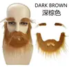 Barba Falsa Halloween Barba Realista e Sobrancelhas Suprimentos para Festa Barba Postiça Barba de Cavalheiro Barba de Pirata Barba Masculina