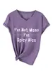 No soy malvada, soy una camiseta básica casual y elegante de manga corta con cuello en V para mujer de Amazon eBay sitio independiente