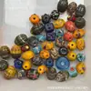 Gran Venta de Cuentas de Vidrio Antiguas Nepalesas, Varios Estilos, Entrega Aleatoria, Cuentas Budistas para DIY, Accesorios de Joyería, Teléfonos Móviles