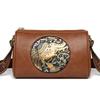 Nova Bolsa de Ombro Feminina Estilo Retrô Chinês Moda Transfronteiriça Relevo Bolsa de Mamãe Temperamento Versátil Bolsa Transversal