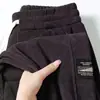 Pantalones de pana para hombre transfronterizos, forrados de forro polar y engrosados, pantalones largos de invierno, pantalones de chándal, estilo primavera y otoño, pantalones deportivos para hombre, pantalones casuales de moda
