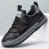 Zapatos para Hombre, Zapatos Deportivos de Cuero con Suela Blanda, Estilo Nuevo, Cómodos, Simples, Versátiles Zapatos para Hombre, Zapatos Blancos Transpirables, Zapatos Casuales para Hombre