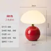 Lámpara de mesa tricolor regulable, lámpara de hongo, luz nocturna vintage de cristal, lámpara de ambiente romántico para niñas, lámpara de mesita de noche para dormitorio