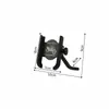 Aleación de Aluminio Soporte de Navegación para Teléfono Móvil de Motocicleta Soporte para Teléfono Móvil Montado en Vehículo de Motocicleta Vehículo Eléctrico de Montar Soporte para Teléfono Móvil A Prueba de Golpes Todo Metálico