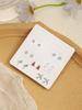 Set de Aretes de Venta Caliente Transfronterizo de Una Semana Estilo Coreano Aleación Coreana Animal Amor Simple Moda Aretes para Mujer con Múltiples Pares