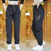 Jeans Retro Americanos para Hombre 2025 Nuevos Pantalones Deportivos de Primavera Ropa de Trabajo Pierna Ancha con Cordón Pantalones Largos Casuales