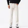 Ropa de Hombre Fengshe / 2026 Otoño-Invierno Nuevo Estilo Americano Toro Grande Clásico Ajuste Delgado Pierna Recta Vaqueros Retro