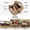Bolso de Mano de Moda Hecho de Piel de Vaca de Primera Calidad, Neceser Portátil Multifuncional de Gran Capacidad, Bolso Versátil para Guardar Productos de Cuidado de la Piel