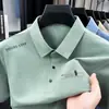 Camiseta de Manga Corta para Hombre para Papá, Casual de Negocios, Secado Rápido, Seda de Hielo, Transpirable, Delgada, Elegante, Versátil, Camiseta para Hombre, Mayoreo