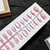 Dicas para Unhas Artísticas Simples Transparentes Estilo Gatinho Largas Tiras Pré-fabricadas 30 Peças Por Tamanho Unhas Usáveis Fábrica Direta Personalização