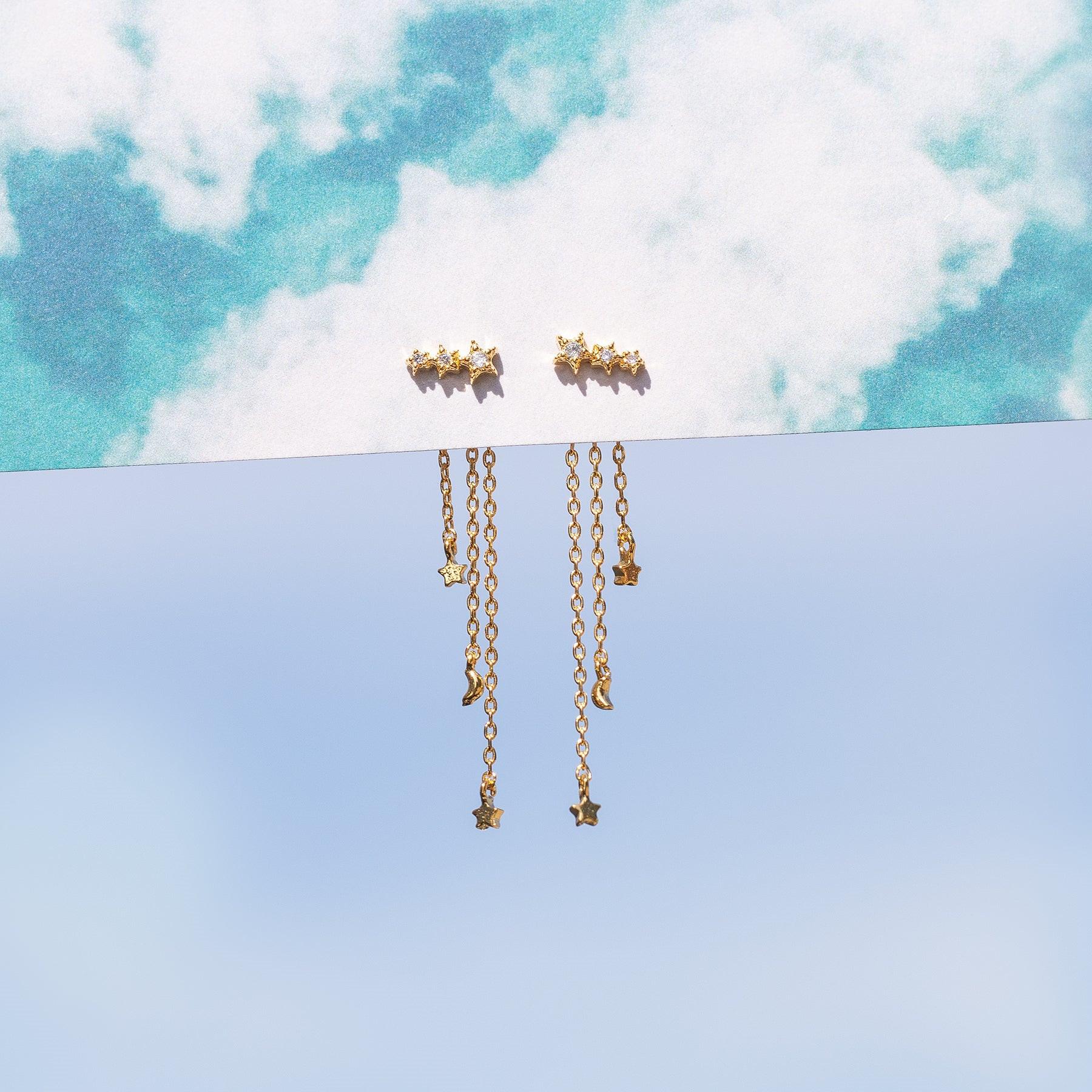 Meteor Shower Dangle Earrings 