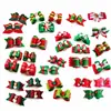 Fabricantes Transfronterizos Venta al por mayor Lazos para Pelo de Mascota Navideños, Gomas para el Pelo de Papá Noel y Muñeco de Nieve, Accesorios para el Pelo de Gato y Perro en Stock