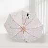 Sombrilla de titanio plateado de doble capa para mujer, protección UV, doble uso para sol y lluvia, paraguas reforzado resistente al viento y la lluvia, sombrilla de color sólido