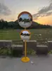 Espejo Fotográfico de Celebridad de Internet, Espejo Reflectante Cóncavo-Convexo, Decoración para Actividades al Aire Libre, Espejo de Gran Ángulo, Toma de Fotos en Atracciones Turísticas, Espejo Rosa Divertido
