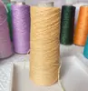 Hilo de burbujas mágico de doble luz hilo hueco hilo hecho a mano oso de peluche muñeca hilo de seda brillante