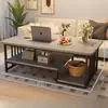 Sala de estar Hogar Apartamento Pequeño Mesa de Comedor Integrada Doble Uso Mesa Pequeña Simple Doble Capa Multifuncional Mesa de Café