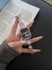 El Nuevo Modelo es Adecuado para Correa de Applewatch10 Reloj Iwatch89 Generación 11Se Trébol de Cuatro Hojas Metal Cadena Tipo Correa de Apple Watch