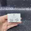 Pendientes Geométricos de Estilo Simple con Diseño Original para Mujer Aguja de Plata S925 con Recubrimiento Ecológico Tienda Compra al por Mayor