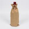 Bolsa de lino para botella de vino transfronteriza bolsa de tela de lino imitación lino Champagne vino a prueba de polvo almacenamiento cordón bolsa de producto cata a ciegas de vino