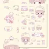 600 pegatinas con personajes de dibujos animados de QQ, diseños troquelados, estilo anime, lindas y adorables, perfectas para decorar diarios, escritorios y más