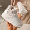2025 Nuevas Botas de Nieve de Suela Gruesa para Mujer de Otoño e Invierno Zapatos de Algodón con Forro de Terciopelo Punta Redonda Botas de Algodón Amazon