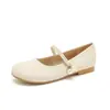 Sapatos Mary Jane Femininos Estilo Francês 2026 Verão Novo Estilo Nova Chinoiserie Branco Salto Médio Sapatos Cheongsam Salto Alto Salto Grosso Sapatilhas