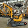 Excavadora Compacta de Orugas Ht25 Exportada a Rusia Excavadora Pequeña Desmonte y Siembra en Terrenos Montañosos Excavadora Pequeña
