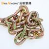 Cadena de remolque de acero al manganeso con tira de estándar americano, cadena de gancho de anillo triangular, cadena de remolque G70 de alta resistencia, fabricantes de cadenas de remolque