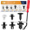 120 Peças Clips de Fixação para Para-choques de Carro e Rebites Fixadores de Nylon 6mm 7.6mm 8mm 8.8mm 10mm Duráveis