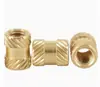 En Stock, Listo para Enviar Tuva Tuerca Termofusible 1/4-10 # Estándar Británico y Americano Patrón Diagonal Doble Agujero Pasante Tuercas Embutidas en Relieve