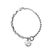 Pulsera Asimétrica de Cara Sonriente Nueva, Moderna y Sencilla para Mujer, Diseño de Nicho, Pulsera Versátil Retro Estilo Coreano, Joyería de Mano para Mujer