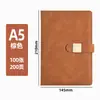 Caderno A5 Diário de Trabalho de Negócios para Escritório Caderno de Notas A5 Encadernado em Couro 2026 Novo Modelo Caderno com Fecho Magnético