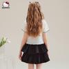 Traje de verano para niñas 2025 Nuevo Dulce Fresco Estilo Coreano Traje de falda Dibujos animados Hello Kitty Ropa para niños Mediana y Grande