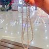 Nueva Cadena de Teléfono Cruzada Original con Rueda de Cristal Moda Alto Sentido Correa Anti-pérdida Bolso Colgante de Repuesto para Taza de Agua